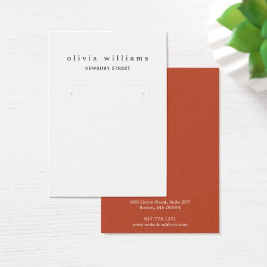 Eenvoudige Modern Hoop Earring Display Kaart (Bureau)