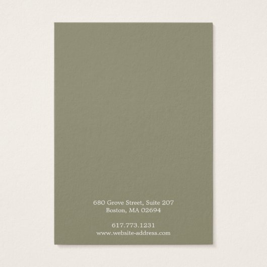 Eenvoudige Modern Hoop Earring Display Kaart (Achterkant)