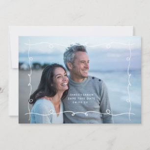 Eenvoudige MoDeRN MINIMAL SwirlS Foto Lijst Bruilo Save The Date