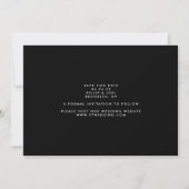 Eenvoudige MoDeRN MINIMALISTISCHE Foto Lijst Bruil Save The Date (Achterkant)