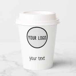 EENVOUDIGE MODERN VOEG UW LOGO kerstmis Postca TOE Papieren Bekers