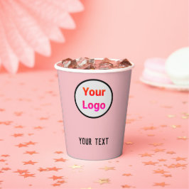 EENVOUDIGE MODERN VOEG UW LOGO-papierbekertjes TOE Papieren Bekers