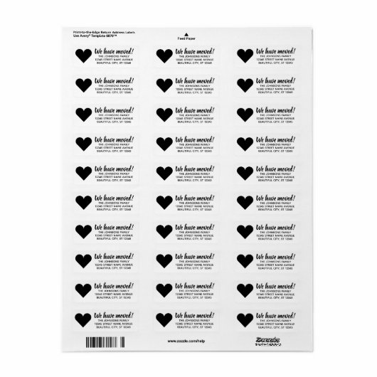 Eenvoudige Modern We hebben een wijziging van nieu Etiket (Full Sheet)