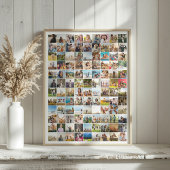 Eenvoudige moderne 108 fotocollage poster