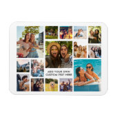 Eenvoudige moderne 15 foto collage magneet (Horizontaal)