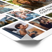 Eenvoudige moderne 15 foto collage poster (Hoek)