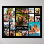 Eenvoudige moderne 15 foto collage poster (Voorkant)