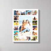 Eenvoudige moderne 17 foto collage canvas afdruk (Voorkant)