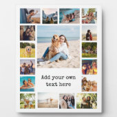 Eenvoudige moderne 17 foto collage fotoplaat (Voorkant)