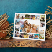 Eenvoudige moderne 17 foto collage fotoplaat (Zijkant)