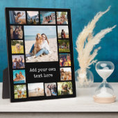 Eenvoudige moderne 17 foto collage fotoplaat (Zijkant)