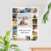 Eenvoudige moderne 17 foto collage poster