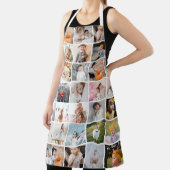 Eenvoudige moderne 29-foto collage groot schort (Insitu)