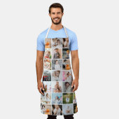 Eenvoudige moderne 29-foto collage groot schort (Gedragen)