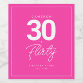 Eenvoudige, moderne 30- en krachtige, persoonlijke wijn etiket (Enkel label)