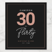 Eenvoudige, moderne 30- en veelzijdige persoonlijk wijn etiket (Enkel label)