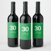 Eenvoudige, moderne 30- en veelzijdige persoonlijk wijn etiket (Flessen)
