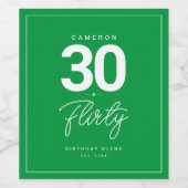 Eenvoudige, moderne 30- en veelzijdige persoonlijk wijn etiket (Enkel label)