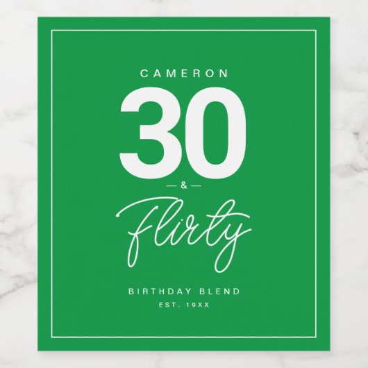 Eenvoudige, moderne 30- en veelzijdige persoonlijk wijn etiket (Enkel label)