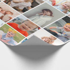 Eenvoudige moderne 30-foto collage cadeaupapier