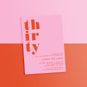 Eenvoudige moderne 30e verjaardag kaart