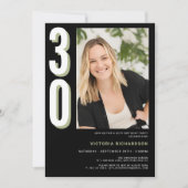 Eenvoudige moderne 30e verjaardag kaart (Voorkant)