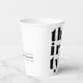 Eenvoudige moderne 30e verjaardag papieren bekers (Rechts)