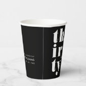 Eenvoudige moderne 30e verjaardag papieren bekers (Rechts)