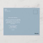 Eenvoudige moderne 3-foto-collage Babyfoto dankjew Briefkaart (Achterkant)