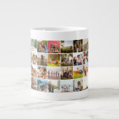 Eenvoudige moderne 48 foto collage grote koffiekop (Voorkant)