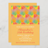 Eenvoudige moderne 56e verjaardag uitnodigingen Ba (Voorkant / Achterkant)