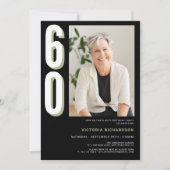 Eenvoudige moderne 60e verjaardag kaart (Voorkant)