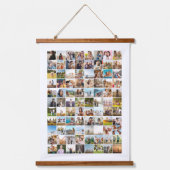 Eenvoudige moderne 88 foto collage hangend wandkleed (Voorkant)