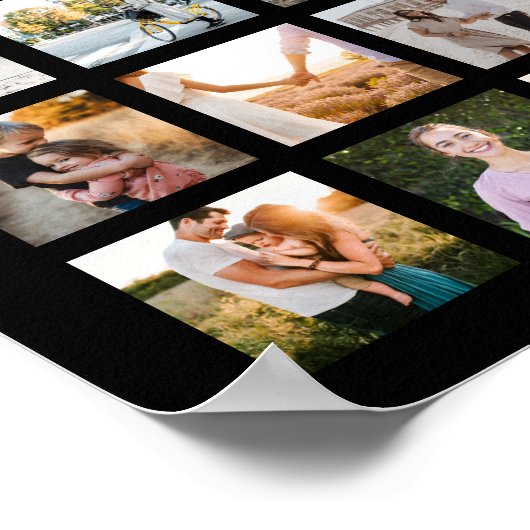 Eenvoudige moderne 88 foto collage poster (Hoek)