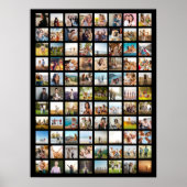 Eenvoudige moderne 88 foto collage poster (Voorkant)