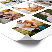 Eenvoudige moderne 88 foto collage poster (Hoek)