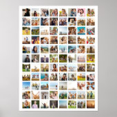 Eenvoudige moderne 88 foto collage poster (Voorkant)