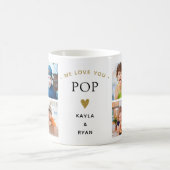 Eenvoudige moderne 8 foto collage We houden van je Koffiemok (Center)