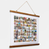 Eenvoudige moderne 96 fotocollage hangend wandkleed (Gebogen)