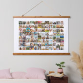 Eenvoudige moderne 96 fotocollage hangend wandkleed (Slaapkamer)