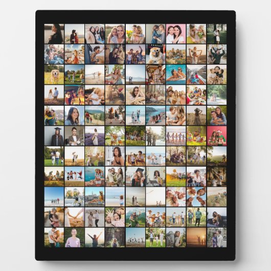 Eenvoudige moderne 99 fotocollage fotoplaat (Voorkant)