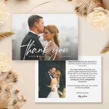 Eenvoudige moderne aangepaste 2 trouwfoto's