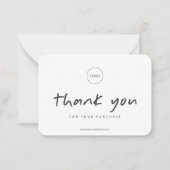 Eenvoudige, moderne, aangepaste Business Logo Prom Notitiekaartje (Voorkant)