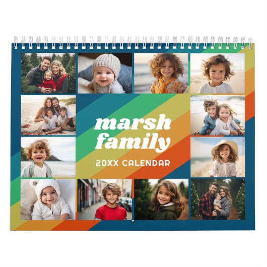 Eenvoudige moderne aangepaste foto - 13 Afbeelding Kalender (Hoes)