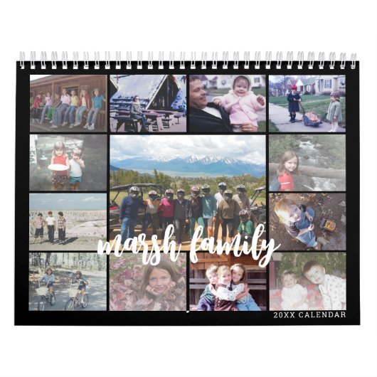 Eenvoudige moderne aangepaste foto - 13 Afbeelding Kalender (Hoes)