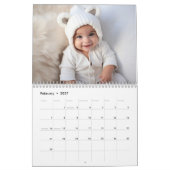 Eenvoudige moderne aangepaste foto - 14 Afbeelding Kalender (Feb 2027)