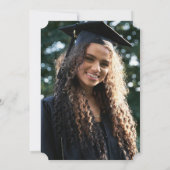 Eenvoudige moderne aangepaste foto Graduation Part Kaart (Achterkant)