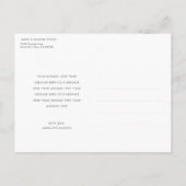 Eenvoudige, moderne, aangepaste foto Nieuwe baby Aankondigingskaart (Achterkant)