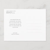 Eenvoudige, moderne, aangepaste foto Nieuwe baby Aankondigingskaart (Achterkant)