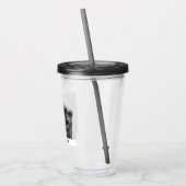 Eenvoudige, moderne aangepaste foto of foto's van acryl drinkbeker (Links)